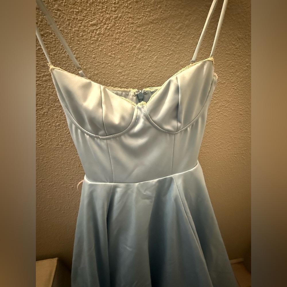 House of CB Mademoiselle Bustier stretch satin midi dress - Picture 5 of 10